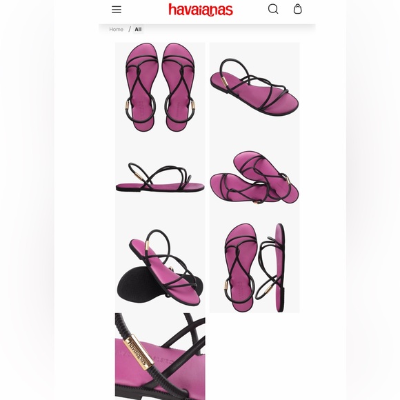 EUROPEAN UNA MANGA sandals by HAVIANAS like new! Size 38 Eur 40 USA 9 - Picture 6 of 6